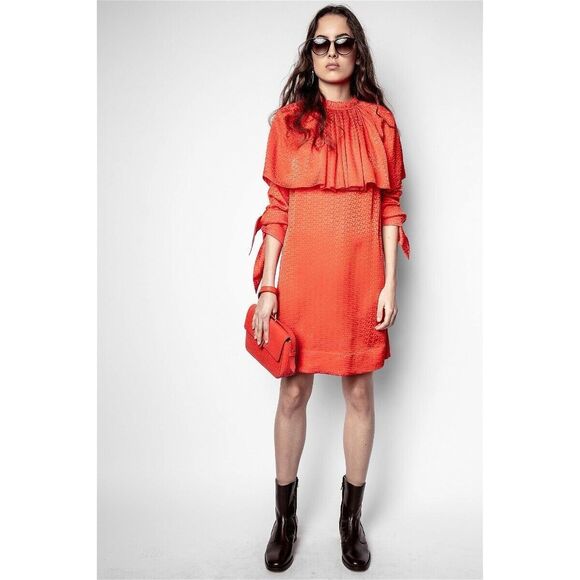 NWT ZADIG & VOLTAIRE ZV Nico Jacquard Dress Size Small - Picture 3 of 11